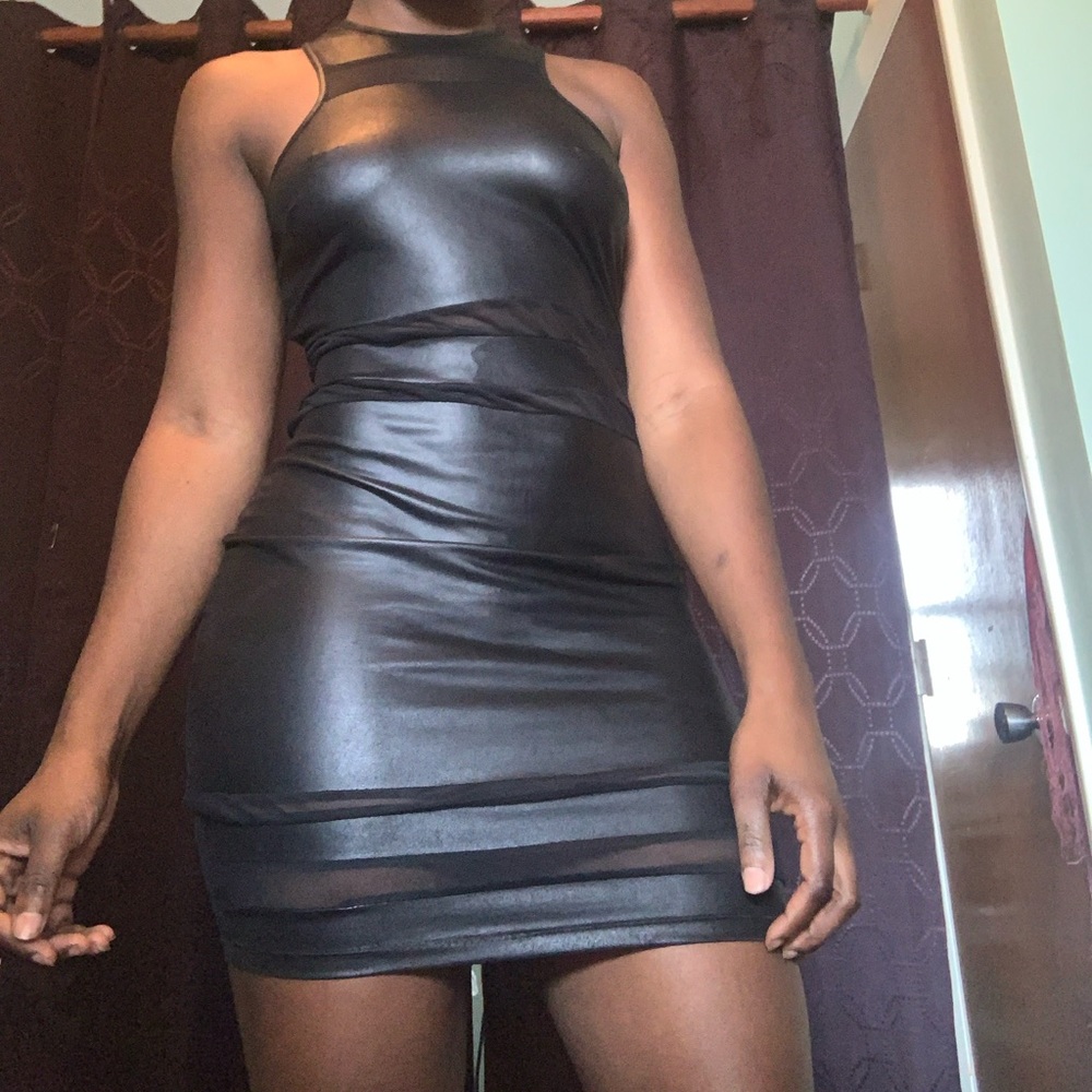 Black spandex dress
